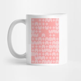 Girly Pinkish Geometric Pattern - Flowers & Stars #29 Mug